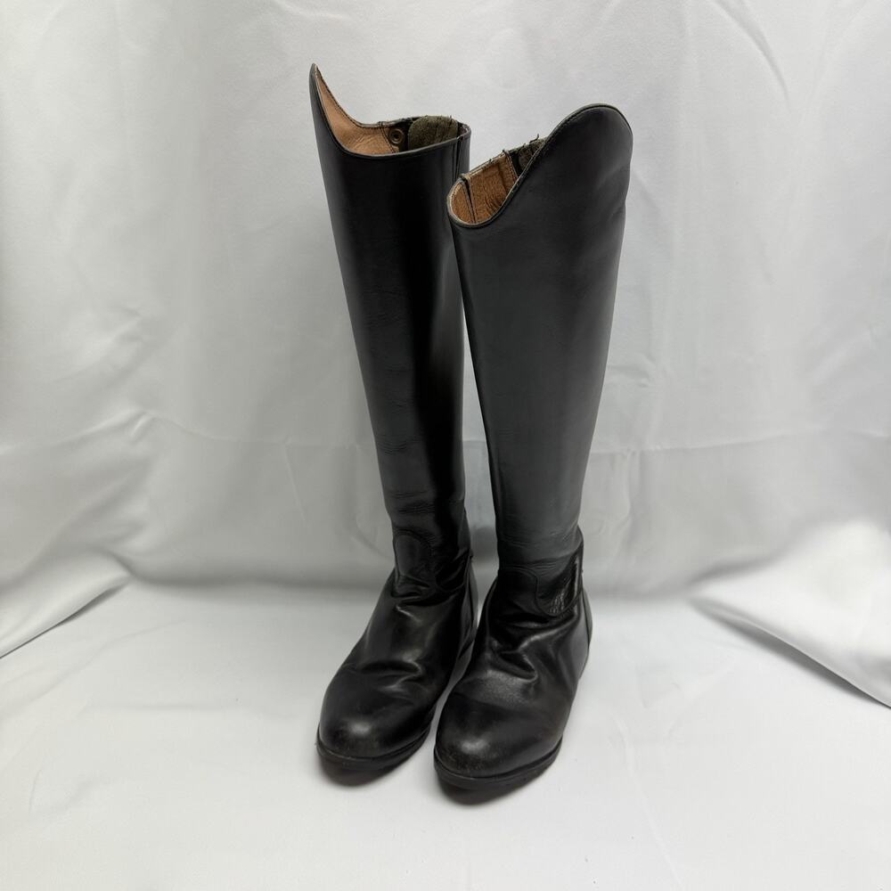 MOUNTAIN HORSE BOOTS Women's 8 Black Leather Tall English Equestrian Riding 39/8